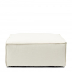 Modular Sofa Footstool The Jagger, Sparkling White, Copperfield Weave