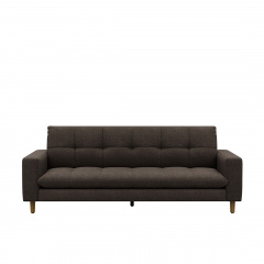 3,5 Seater Sofa, Dark Brown, French Weave