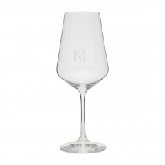 Weinglas Weiß RM Monogram
