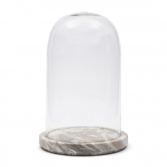 Glasglocke Ferrara Marmor, Größe L