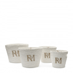 Basket Set Of 4 pieces RM Monogram