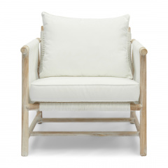 Outdoor lounge chair Saint Tropez, white