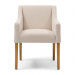 Savile Row dining chair, Glossy Flax