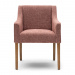 Dining chair Savile Row, Coral Pink