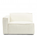 Modular Sofa Corner Left The Jagger, Sparkling White, Copperfield Weave