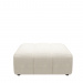 Footstool Martinique, Antique White, Rich Tweed