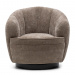 Swivel armchair The Countess, Taupe