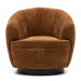 Swivel armchair The Countess, Brown