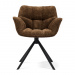 Swivel dining chair Carnaby, Umber Brown