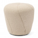 Footstool Perruche, Natural Grey