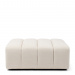 Dazzle Footstool, Soft White