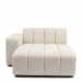 Dazzle Chaise Longue Left, Soft White