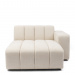 Dazzle Chaise Longue Right, Soft White