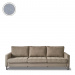West Houston Sofa 3,5 seater, washed cotton, ice blue