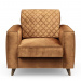Fauteuil Kendall, Cognac, Velvet