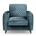 Fauteuil Kendall, Petrol, Velvet