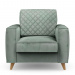 Kendall Armchair, velvet, jade