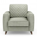 Kendall Armchair, velvet, mint