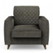 Kendall Armchair, velvet, shadow