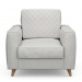 Fauteuil Kendall, Ash Grey, Washed Cotton