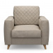 Fauteuil Kendall, Anvers flax, Oxford Weave