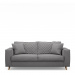 Kendall Sofa 2,5 Seater, oxford weave, steel grey