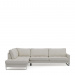 Chaise Longue Sofa Left West Houston, Alaskan White