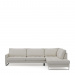 Chaise Longue Sofa Right West Houston, Alaskan White