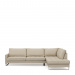 Chaise Longue Sofa Right West Houston, Flanders Flax
