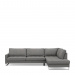 Chaise Longue Sofa Right West Houston, Classic Charcoal
