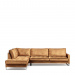 Chaise Longue Sofa Left West Houston, Cognac