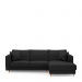 Chaise Longue Sofa Right Kendall, Basic Black
