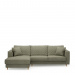Chaise Longue Sofa Left Kendall, Forest Green