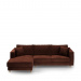 Chaise Longue Sofa Left Kendall, Chestnut