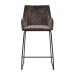 Barstoel Frisco Drive, Anthracite, Velvet