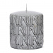 Blunt candle RM Monogram S, Natural