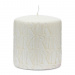 Blunt candle RM Monogram S, White