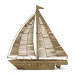 Decoration Sailboat Rustic Rattan XL