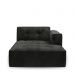 Brandon Chaise Longue Right, velvet, pine green