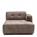 Brandon Chaise Longue Right, scottish suede, liver