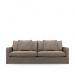 3,5 Seater Sofa Lennox, Melting Silver