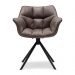 Swivel Dining Armchair Carnaby, Coffee, Pellini