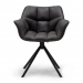 Swivel Dining Chair Carnaby, Espresso, Pellini