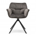 Swivel Dining Chair Carnaby, Anthracite, Velvet