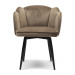 Turnable Dining Chair Dauphine, Golden Mink, Velvet