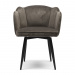 Turnable Dining Chair Dauphine, Anthracite, Velvet