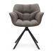 Swivel Dining Armchair Carnaby Dark Taupe