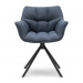 Swivel Dining Armchair Carnaby, Sea Blue