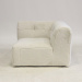 Modulares Sofa The Jones, Sofa-Endmodul, Polar Bear