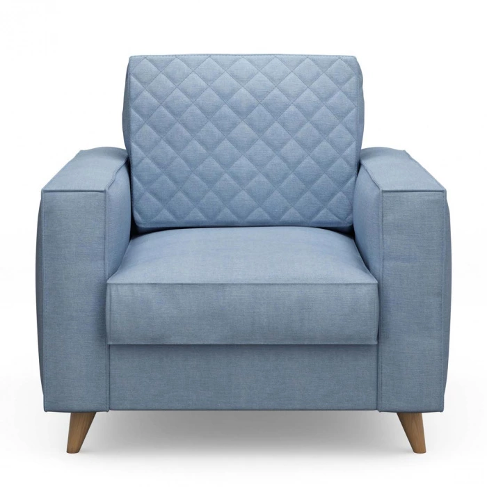 Armchair Kendall Ice Blue Washed Cotton